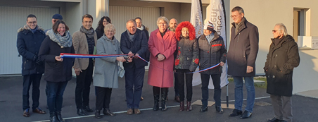 Photographie de l'inauguration des logements à Palluau en Vendée