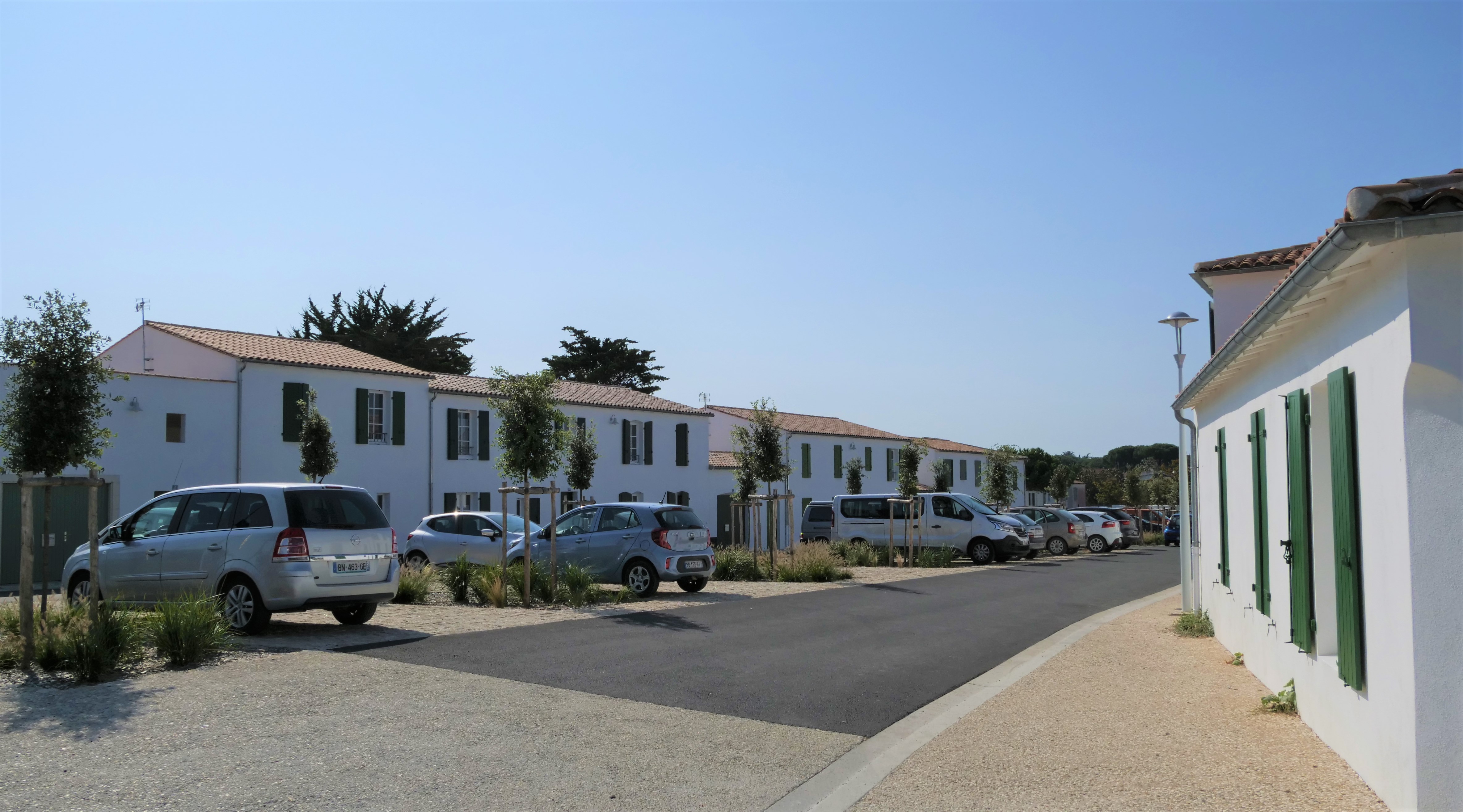 chantier terminé" des 48 logements en accession sociale à l'ile de ré en charente maritime